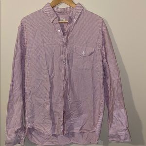 J.Crew Vintage 100% Cotton Oxford Striped